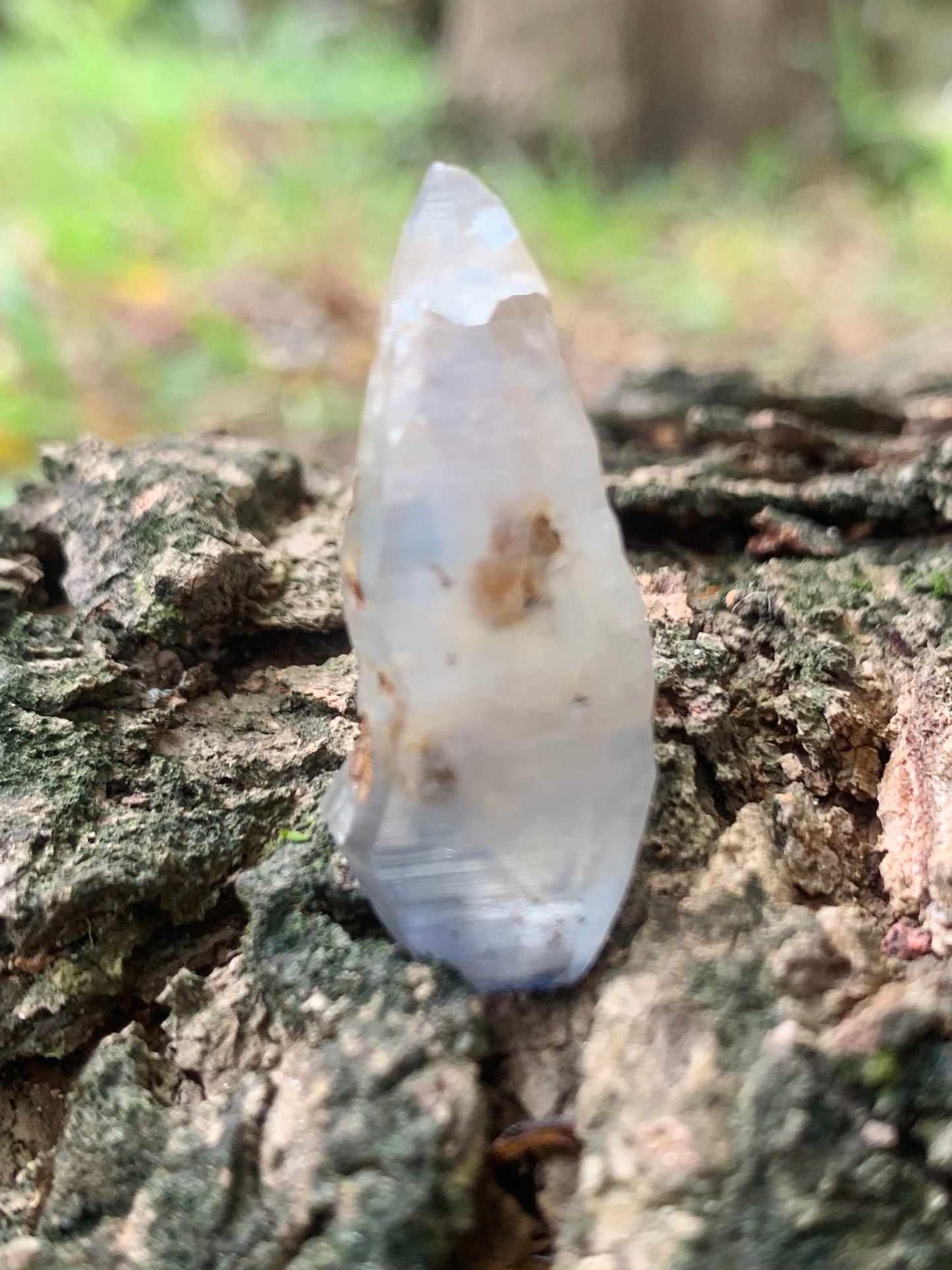 38.25Ct Natural Double Terminated Sapphire Crystal - Pristine Gauda Crystal- Raw Gemstone