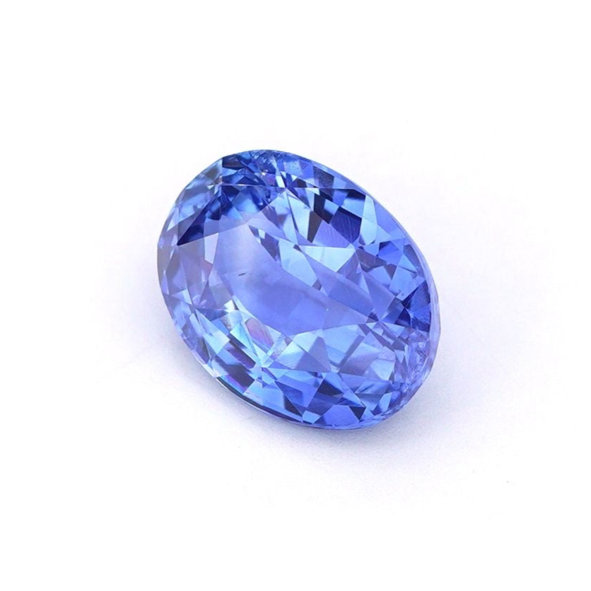 Unheated Coneflower Blue Sapphire 2.54 Ct - Natural Oval Gem from Sri Lanka