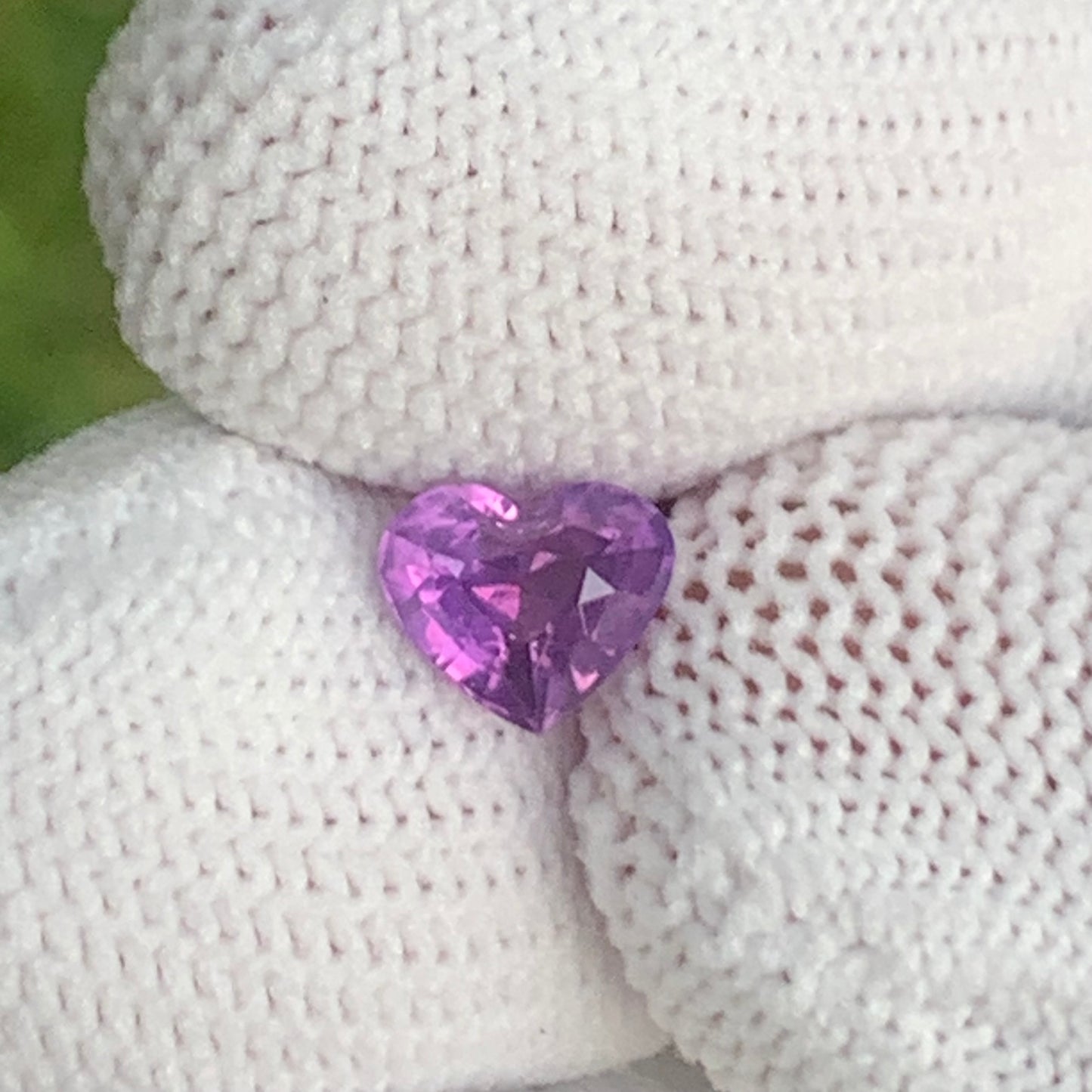 1.47 Ct Unheated Purple Sapphire – Heart Cut – Sri Lanka Origin - Natural Untreated Gem