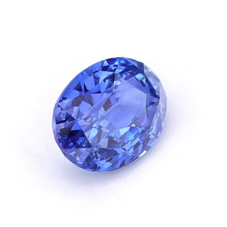 Unheated Coneflower Blue Sapphire 2.54 Ct - Natural Oval Gem from Sri Lanka