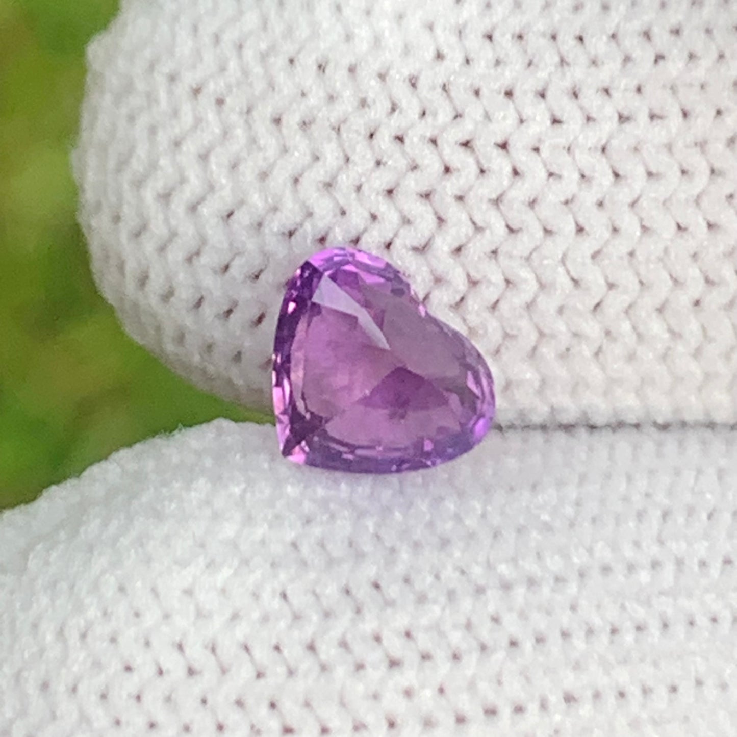 1.47 Ct Unheated Purple Sapphire – Heart Cut – Sri Lanka Origin - Natural Untreated Gem