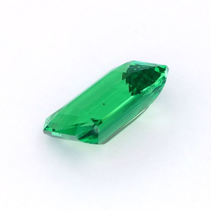 2.57 Ct Unheated Tsavorite Garnet – Emerald Cut - Vivid Green - Natural Gemstone - Luxury Gemstone