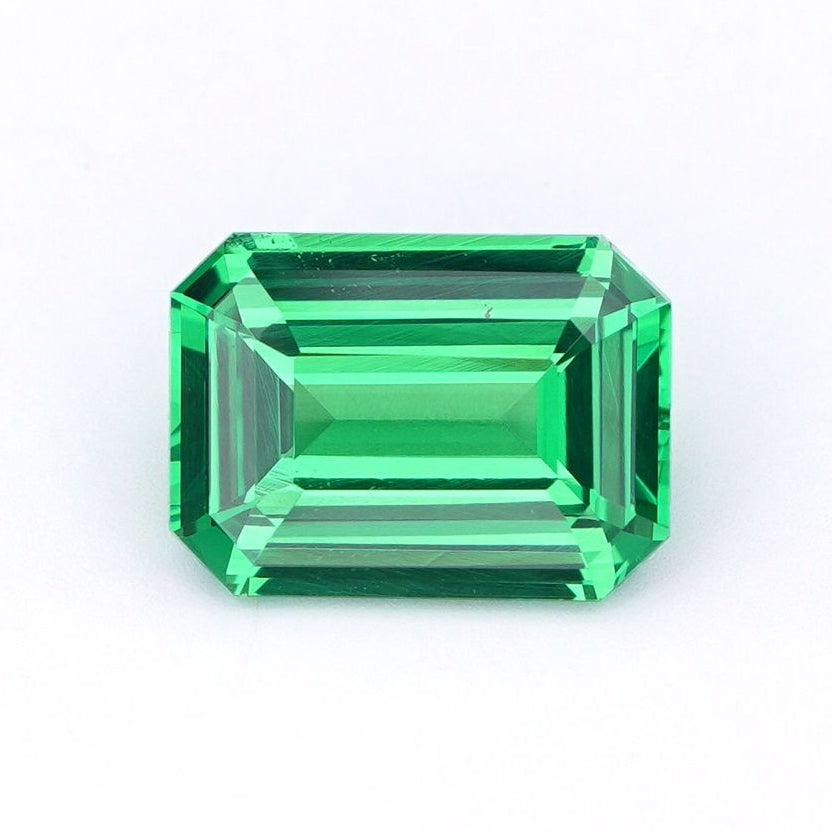 2.57 Ct Unheated Tsavorite Garnet – Emerald Cut - Vivid Green - Natural Gemstone - Luxury Gemstone