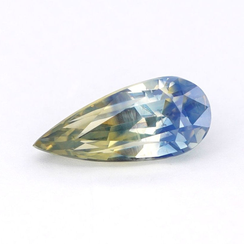 Unheated Bi Colour Sapphire 2.04 ct Pear – Madagascar