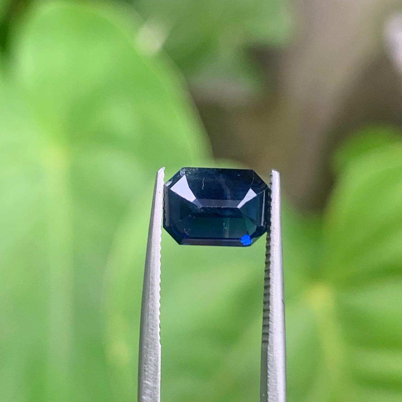 Natural Blue Sapphire - 2.04ct Heated Ceylon Cushion Emerald Cut