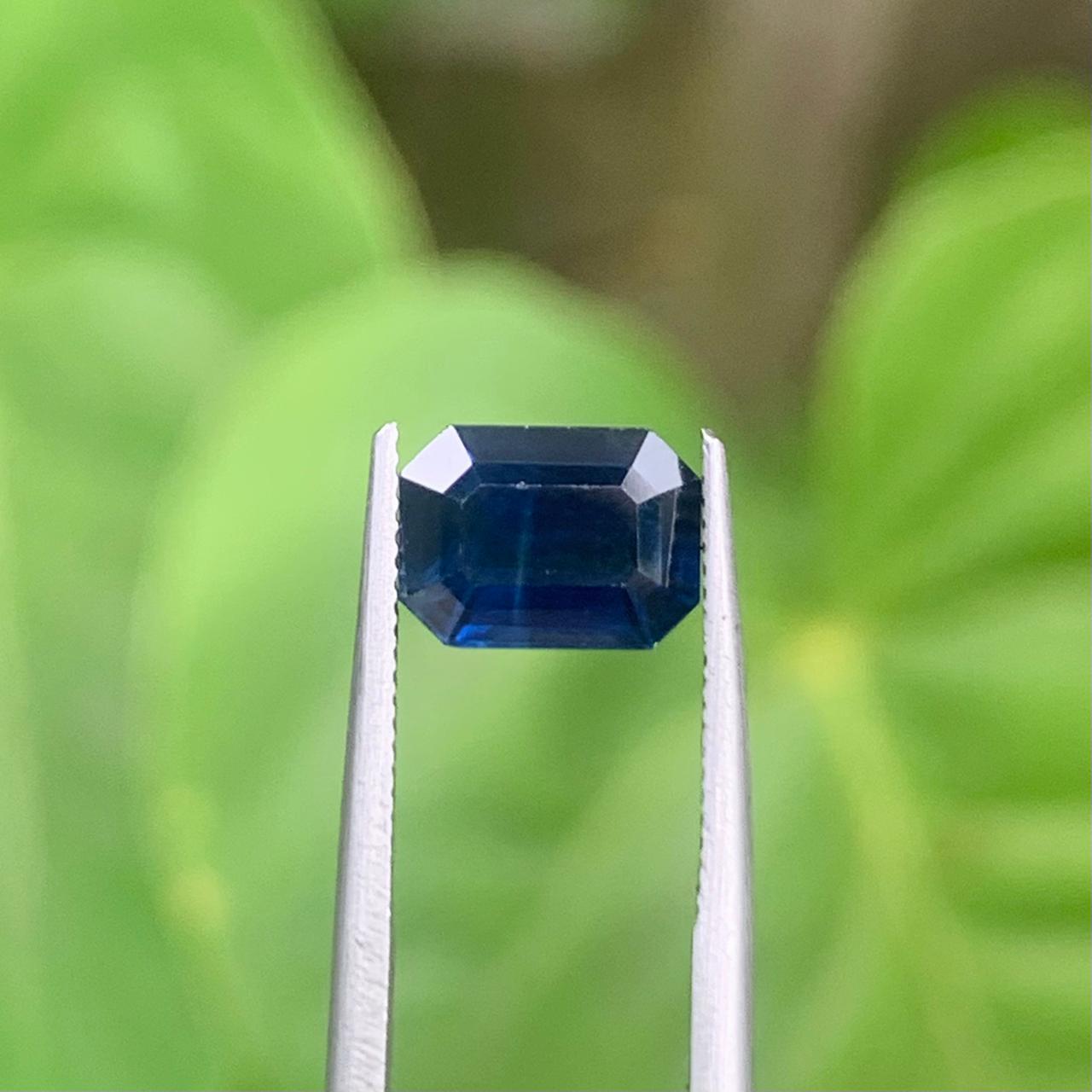 Natural Blue Sapphire - 2.04ct Heated Ceylon Cushion Emerald Cut