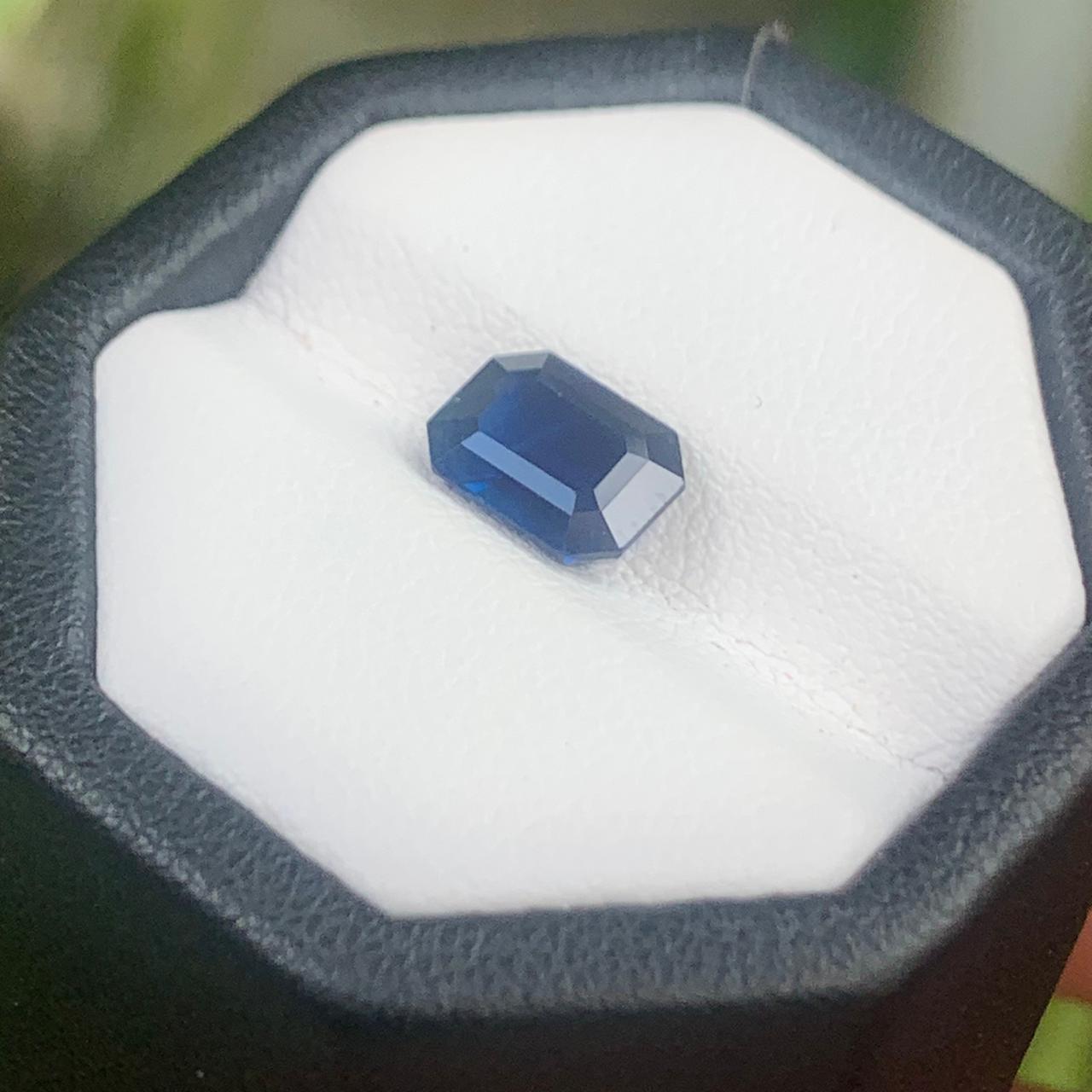 Natural Blue Sapphire - 2.04ct Heated Ceylon Cushion Emerald Cut