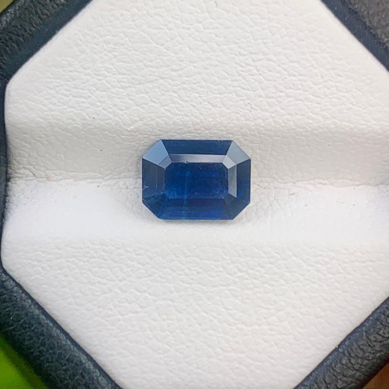 Natural Blue Sapphire - 2.04ct Heated Ceylon Cushion Emerald Cut