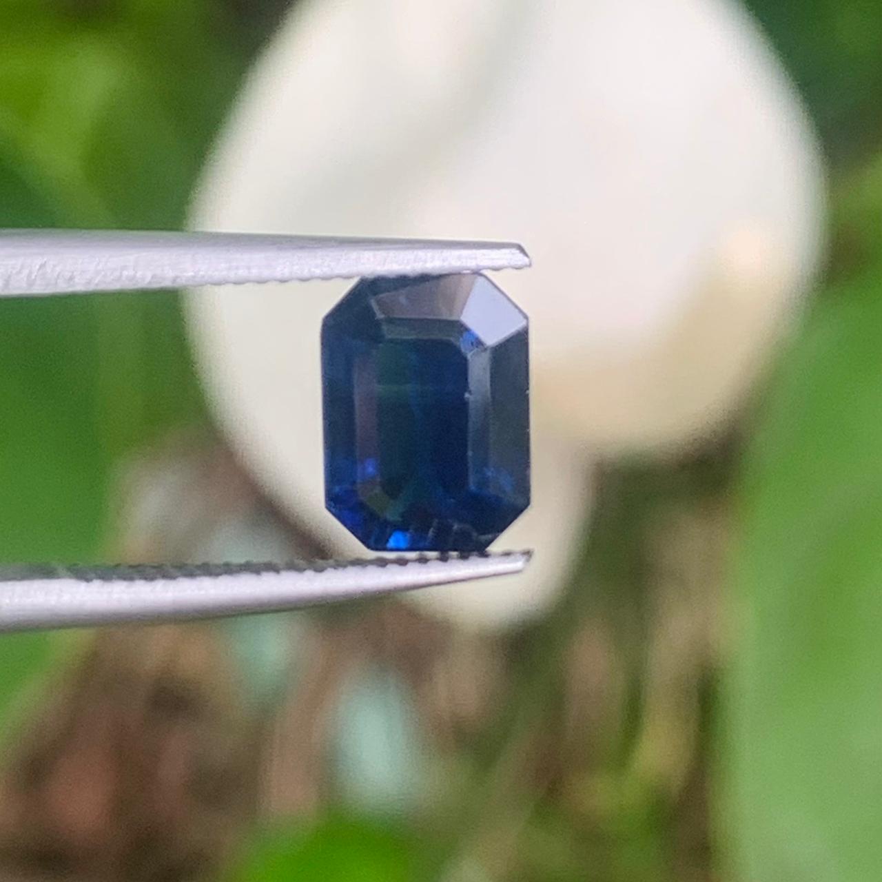 Natural Blue Sapphire - 2.04ct Heated Ceylon Cushion Emerald Cut