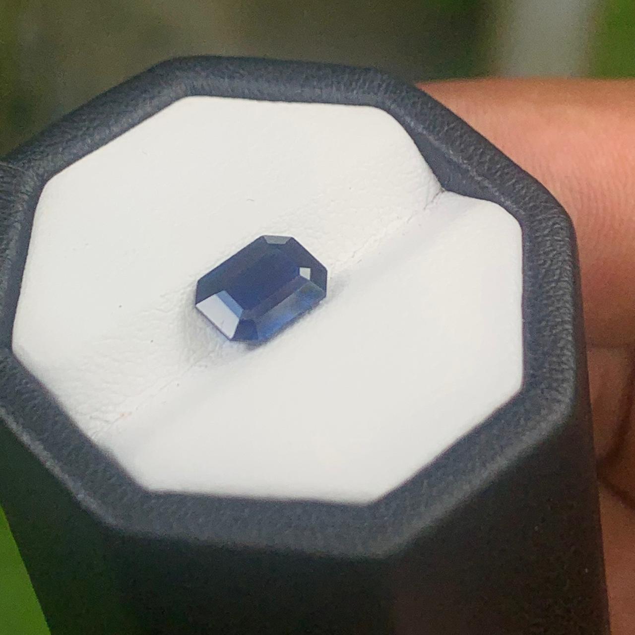 Natural Blue Sapphire - 2.04ct Heated Ceylon Cushion Emerald Cut