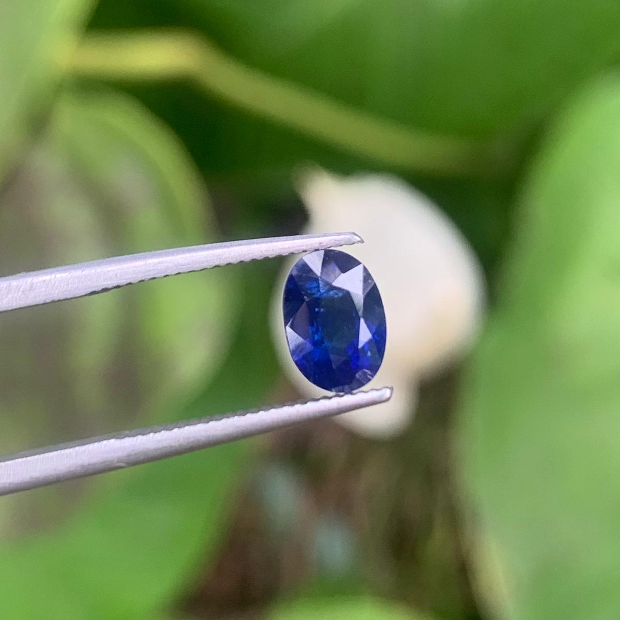 Natural Blue Sapphire - 1.08ct Heated Ceylon Oval Mixed Cut