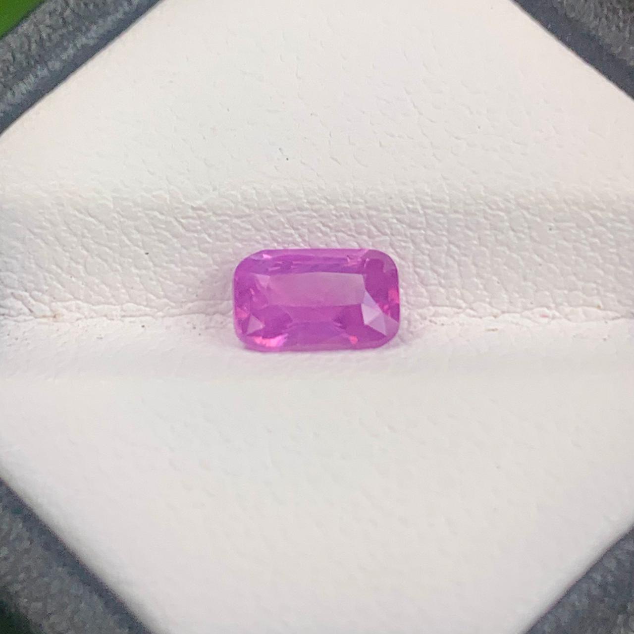 Natural Pink Sapphire - 1.09ct Unheated Ceylon Rectangular Cushion