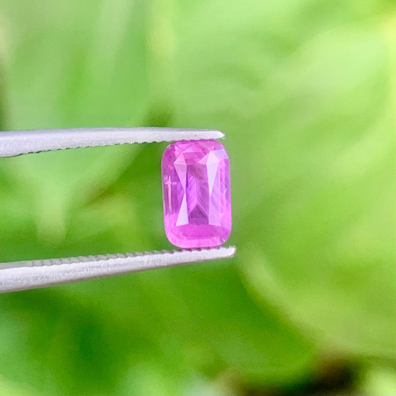 Natural Pink Sapphire - 1.09ct Unheated Ceylon Rectangular Cushion