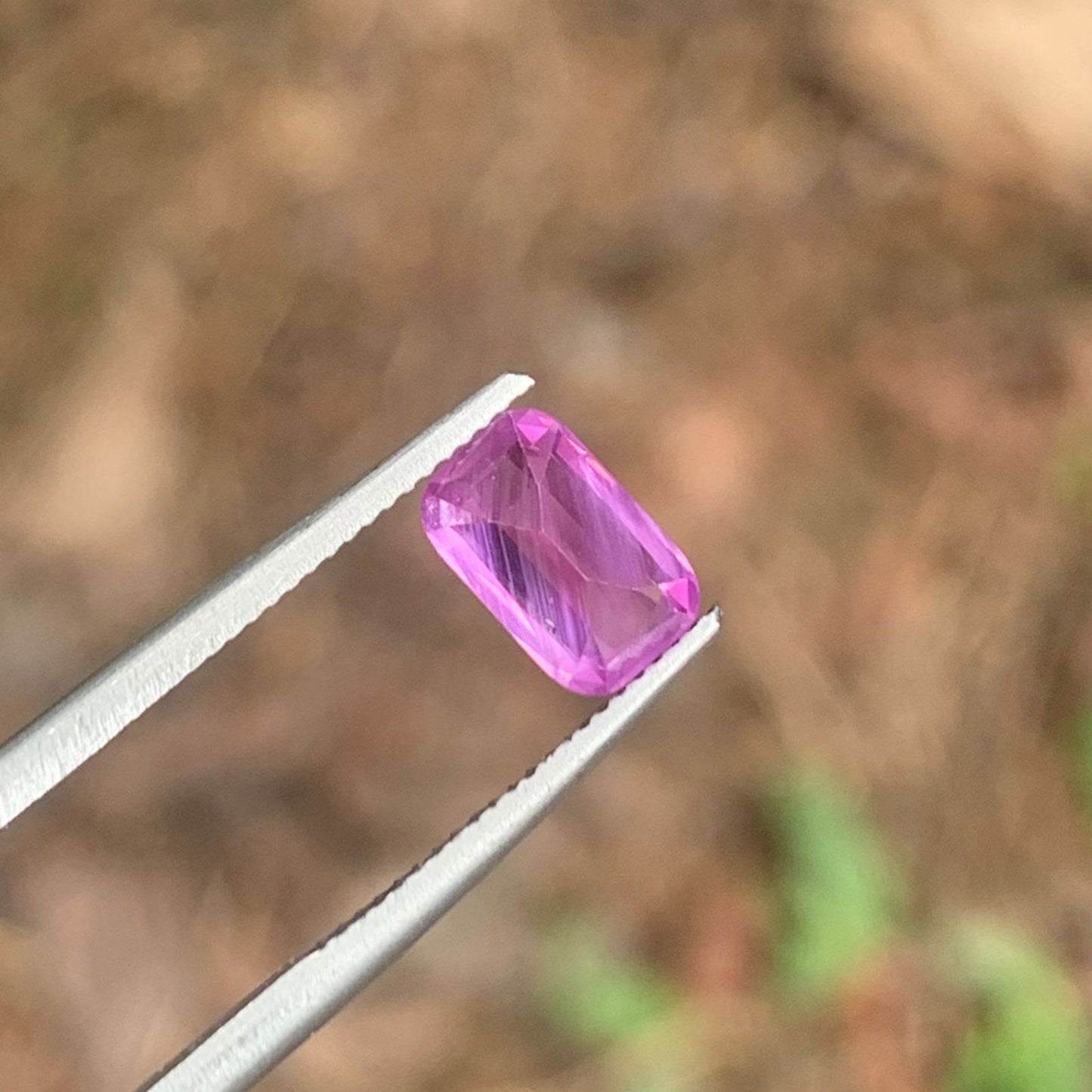 Natural Pink Sapphire - 1.09ct Unheated Ceylon Rectangular Cushion