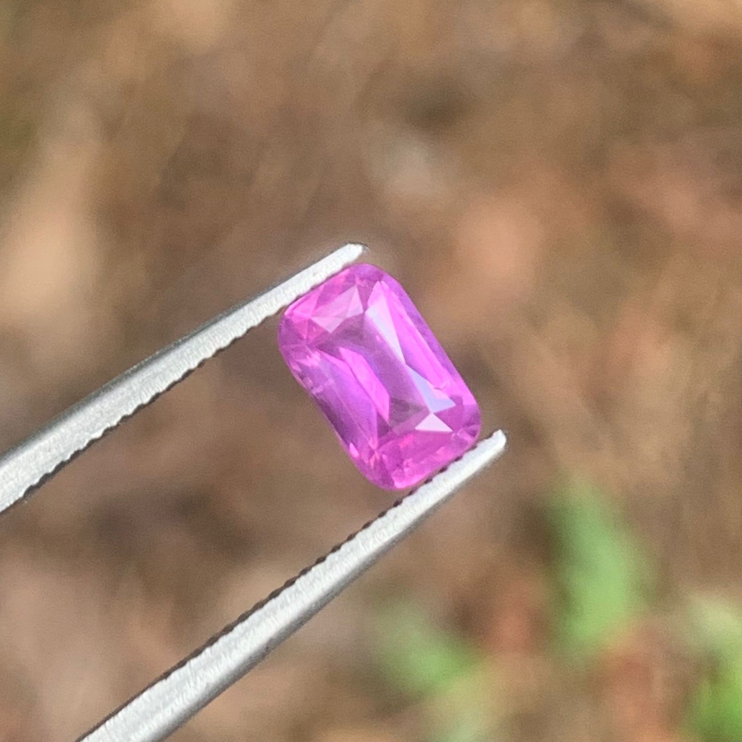 Natural Pink Sapphire - 1.09ct Unheated Ceylon Rectangular Cushion