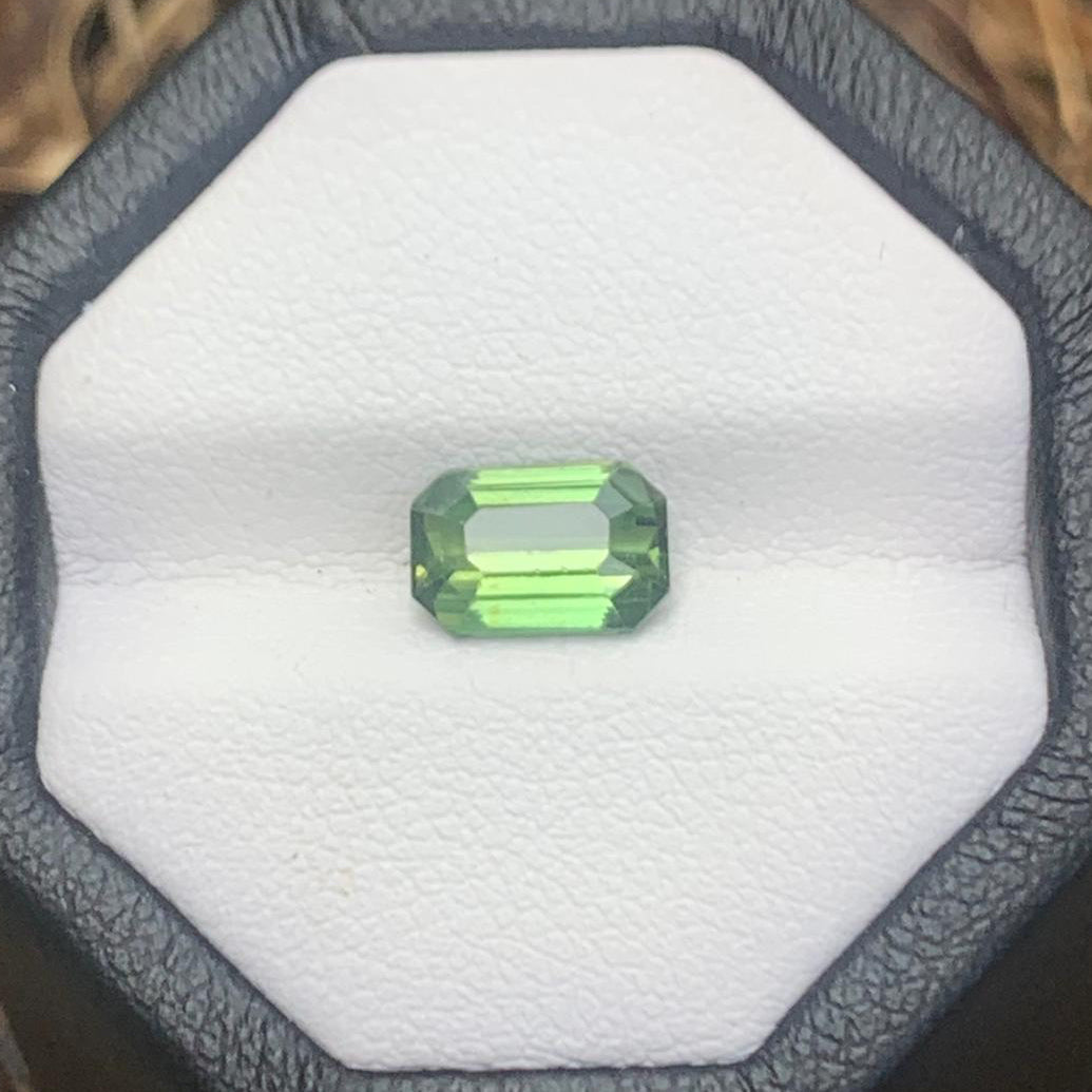 Unheated Green Sapphire 1.69 ct Cushion