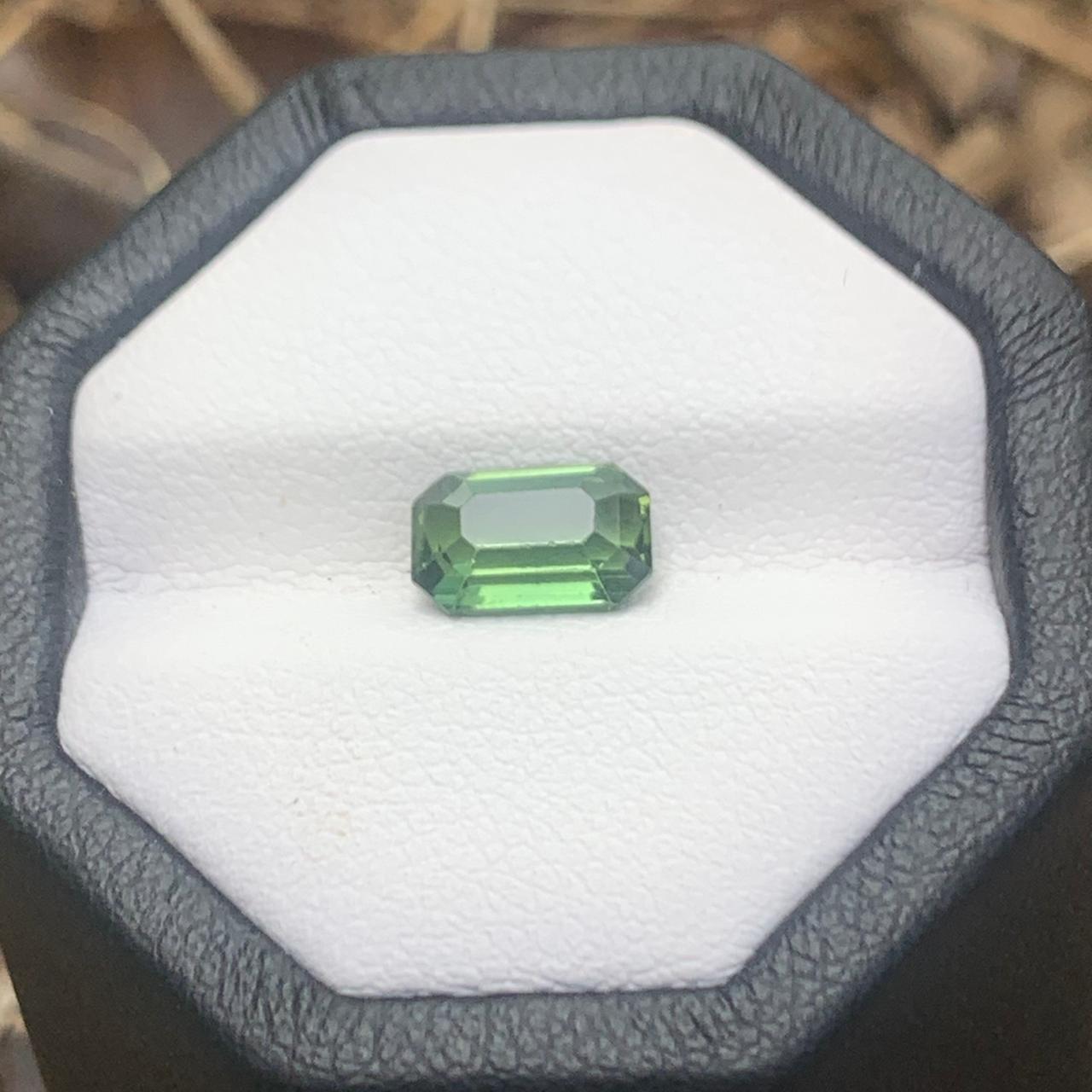 Natural Green Sapphire - 1.69ct Unheated Ceylon Emerald Cut