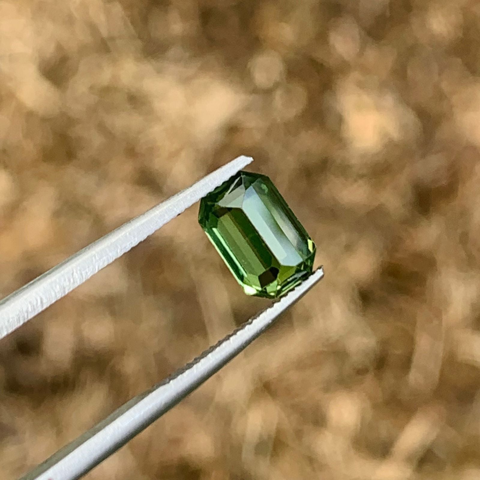 Unheated Green Sapphire 1.69 ct Cushion