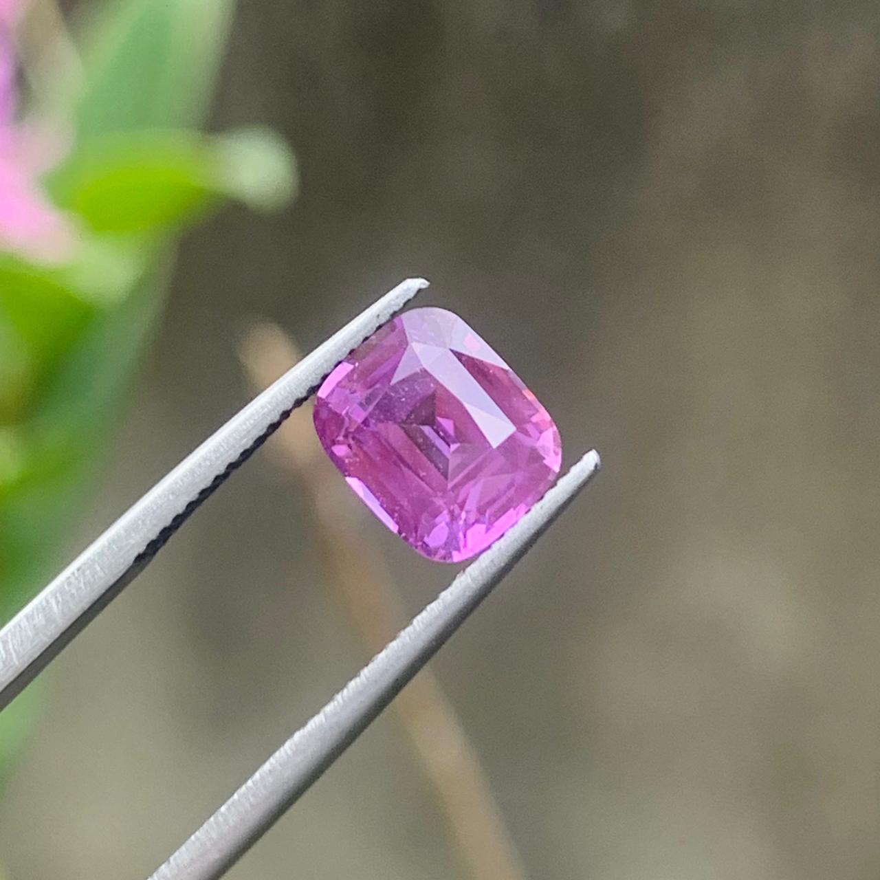 Natural Pink Sapphire - 2.12ct Heated Ceylon Square Cushion
