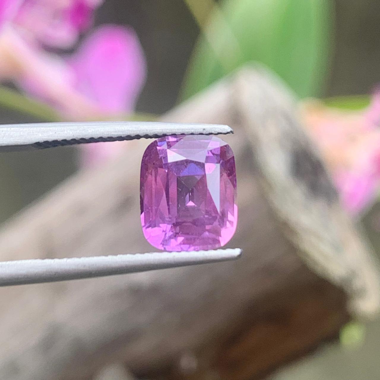 Natural Pink Sapphire - 2.12ct Heated Ceylon Square Cushion