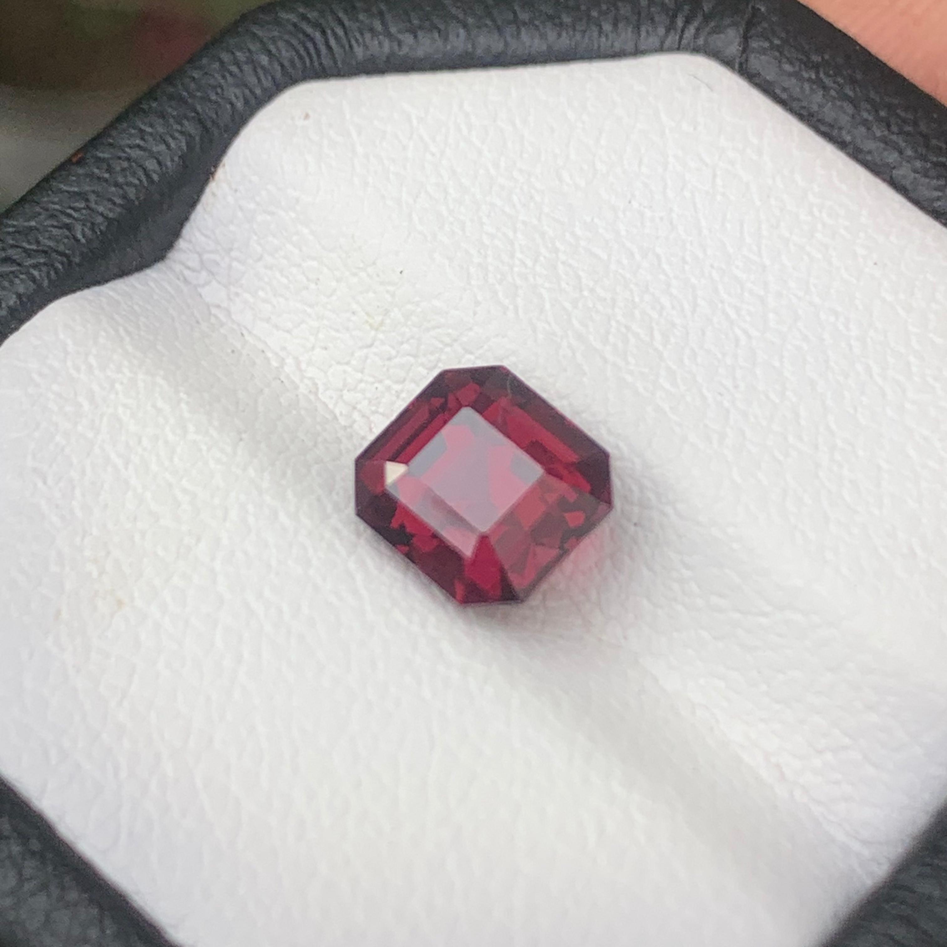 Natural Red Spinel 2.04 ct Octagon