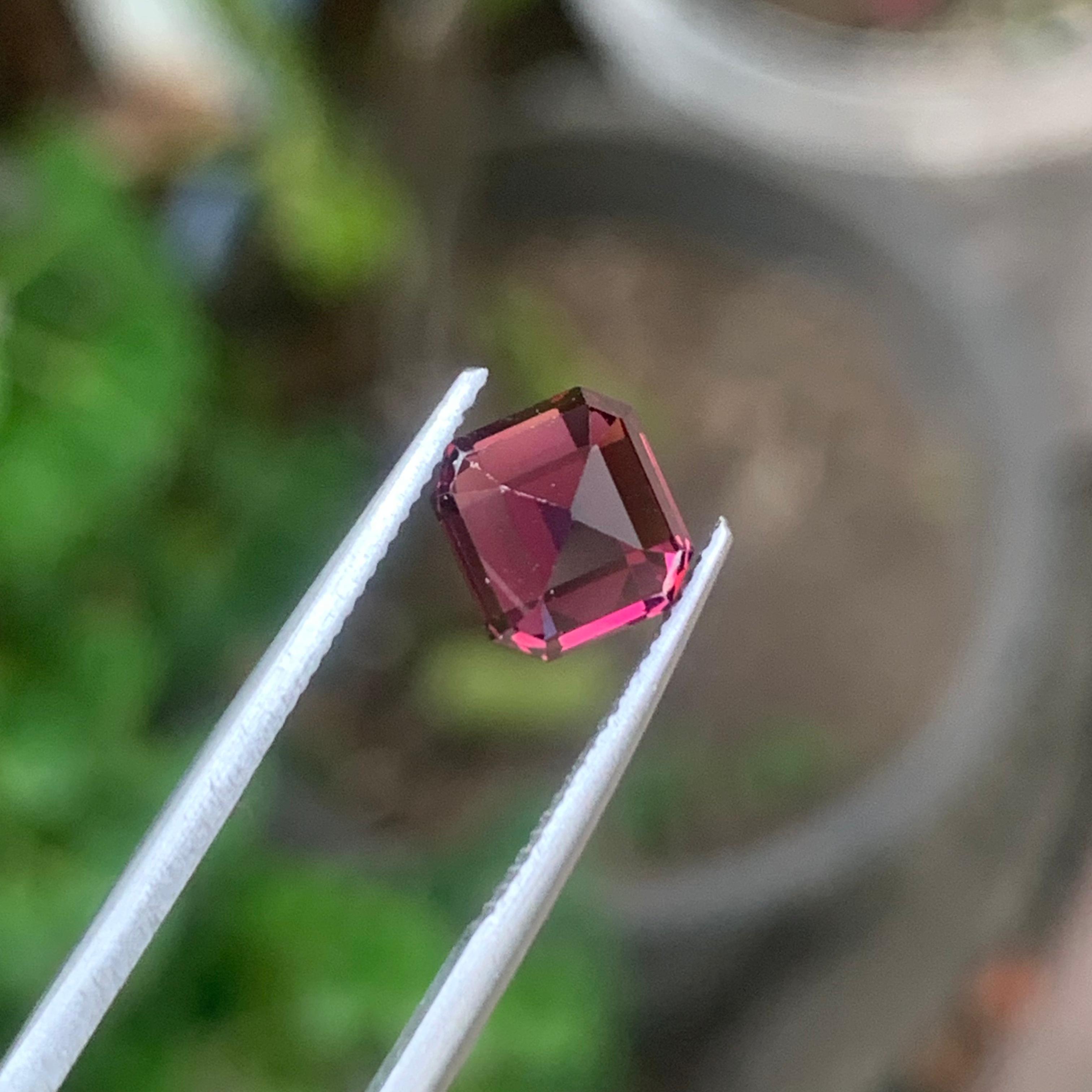 Natural Red Spinel 2.04 ct Octagon