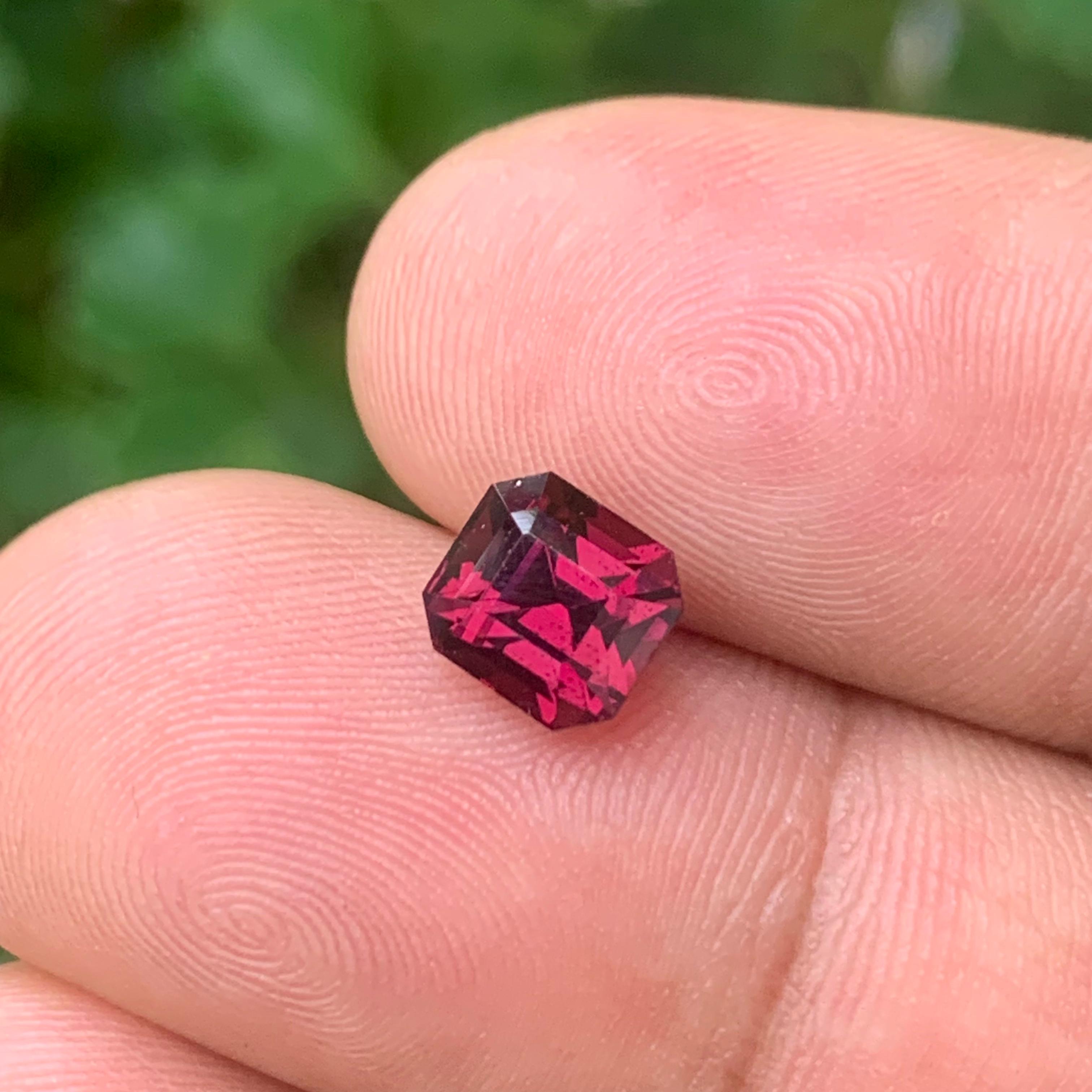 Natural Red Spinel 2.04 ct Octagon