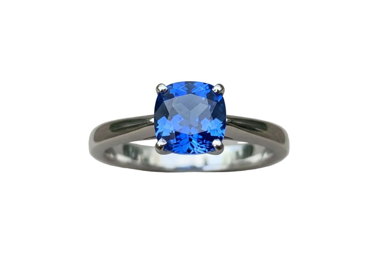 Cornflower Blue Sapphire 1.61ct Cushion - Sri Lanka