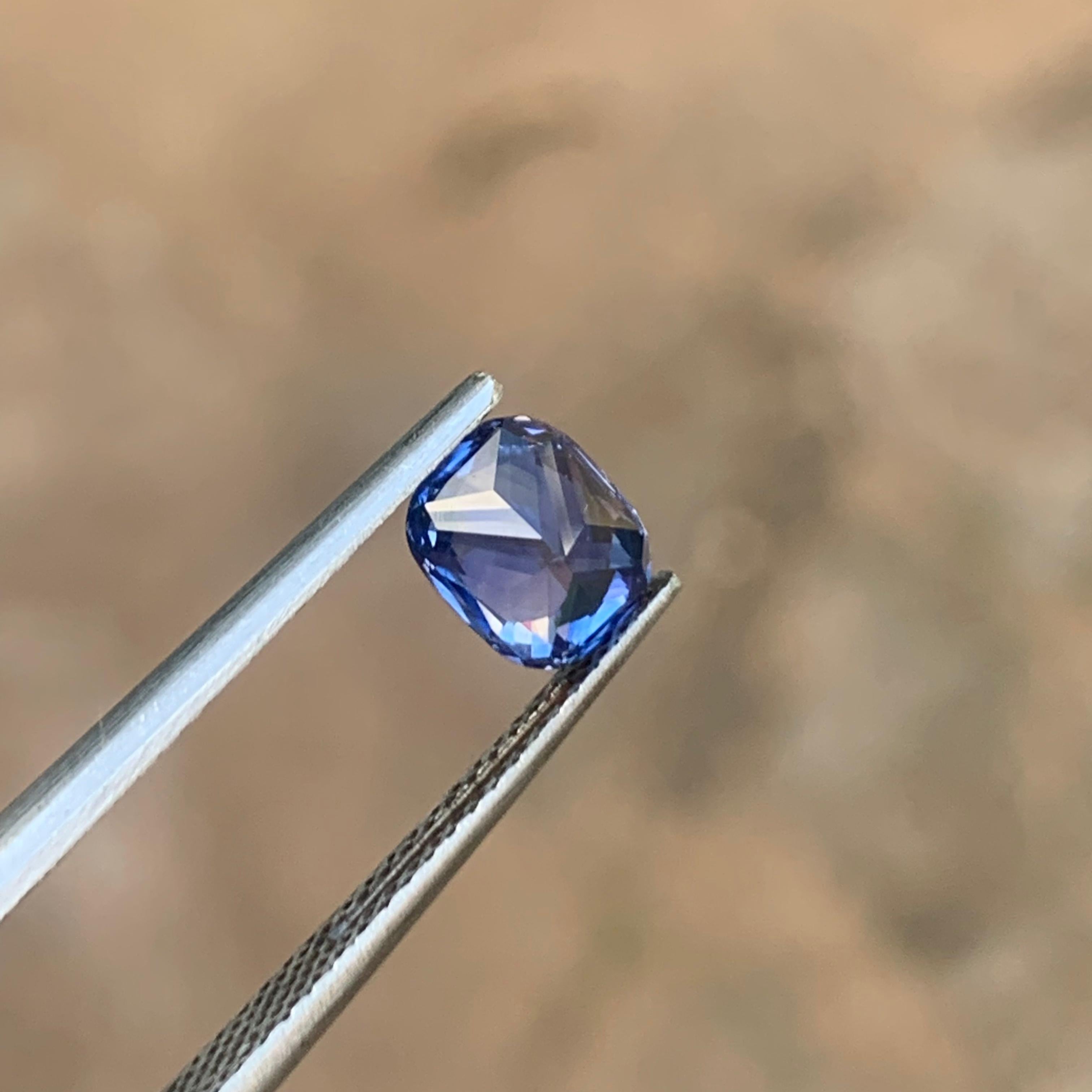 Cornflower Blue Sapphire 1.61ct Cushion - Sri Lanka