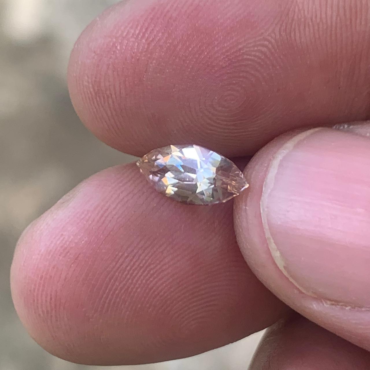 Unheated Peach Sapphire 1.60 ct Marquise – Sri Lanka
