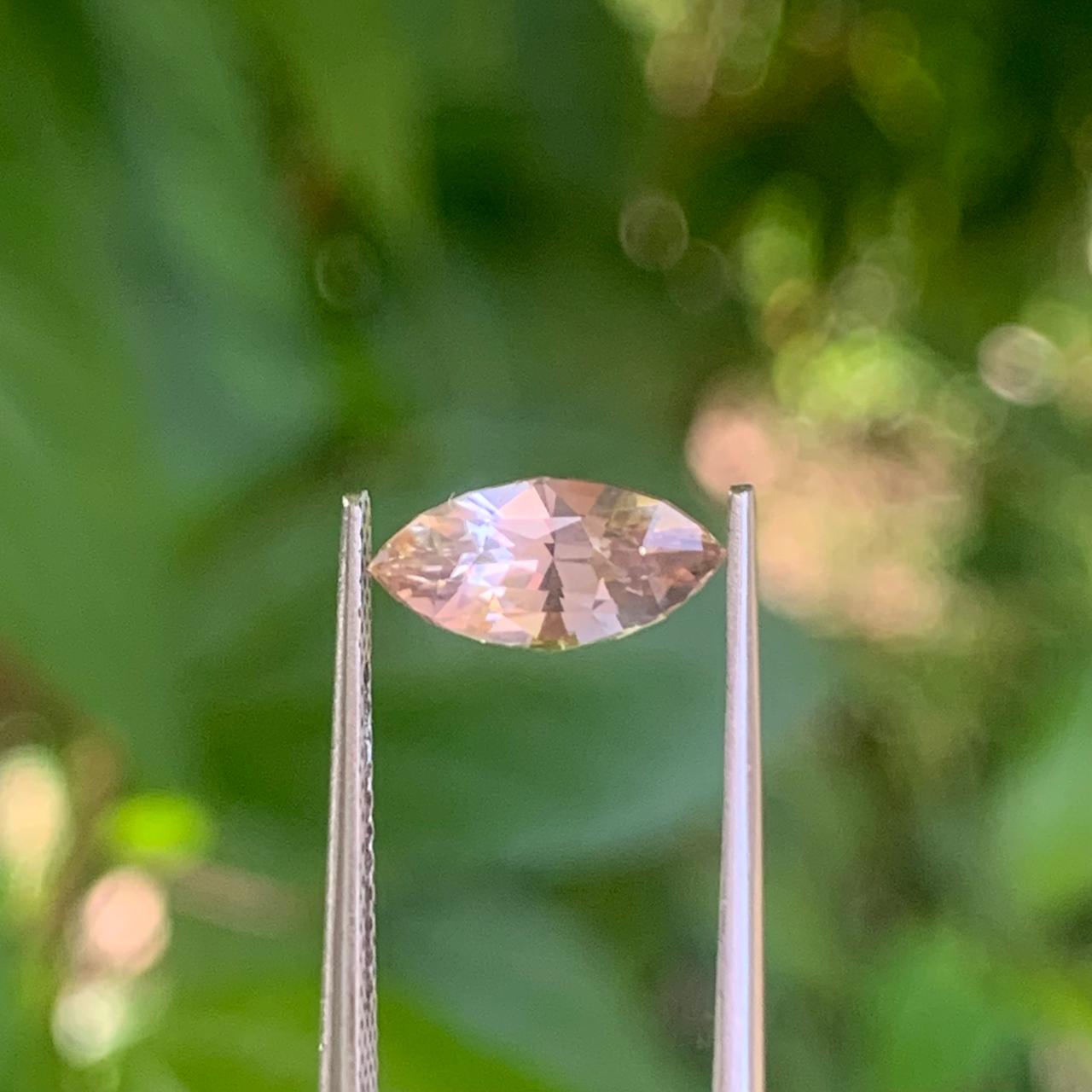 Unheated Peach Sapphire 1.60 ct Marquise – Sri Lanka