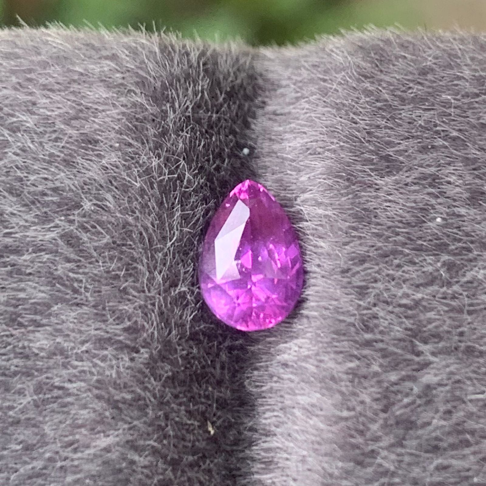Unheated Purple Sapphire 1.21 ct Pear – Sri Lanka