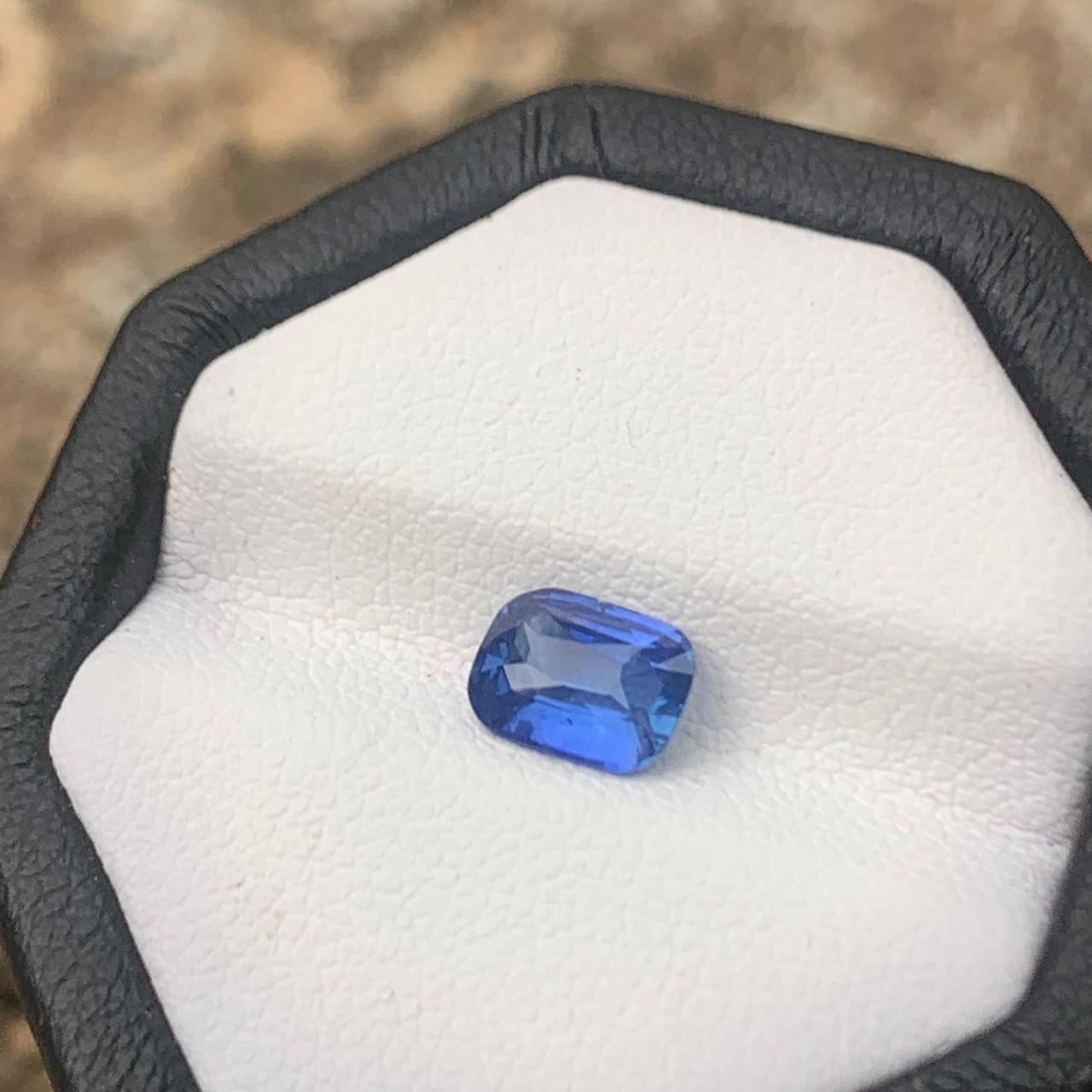 Unheated Vivid Blue Sapphire 1.03 ct Cushion – Sri Lanka