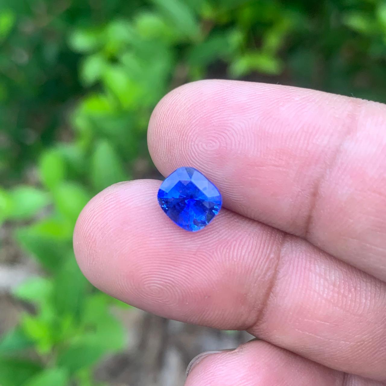 Unheated Cornflower Blue Sapphire 2.56 ct Cushion – Sri Lanka