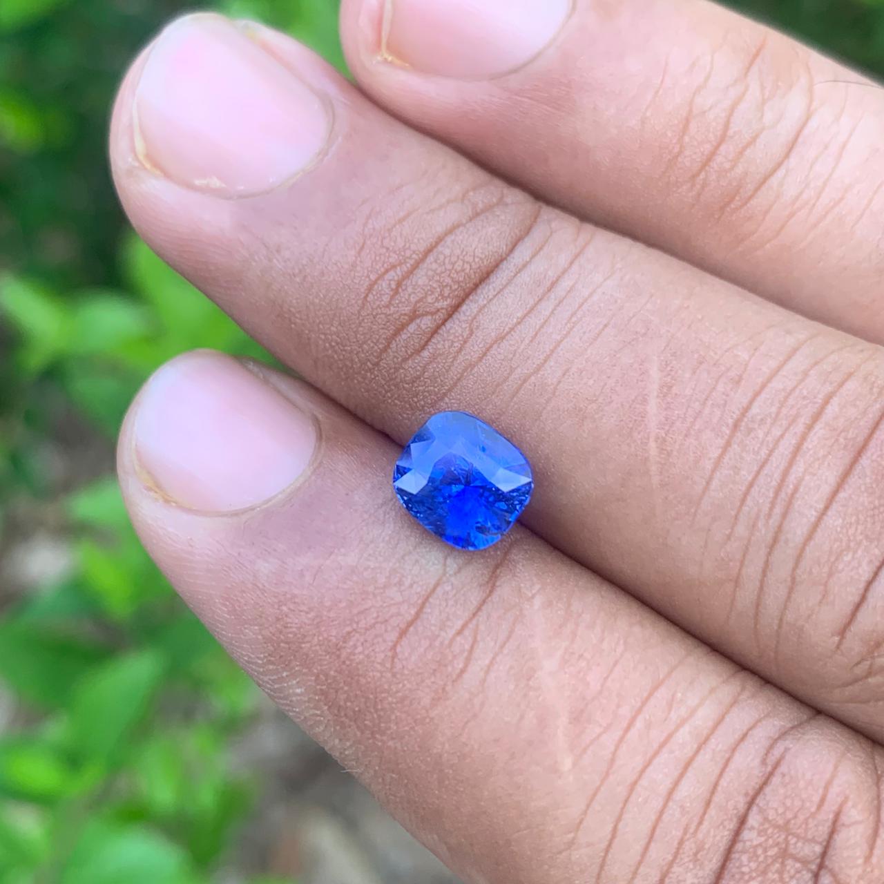 Unheated Cornflower Blue Sapphire 2.56 ct Cushion – Sri Lanka