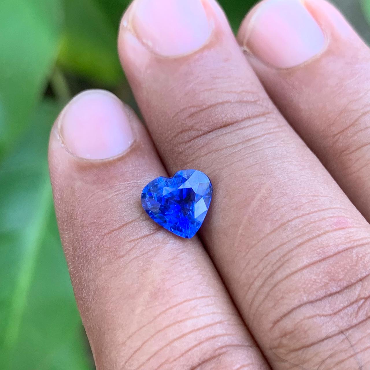 Royal Blue Sapphire 3.05 ct Heart – Sri Lanka