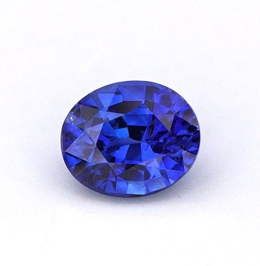 Natural Vivid Blue Sapphire 0.97 Ct – Natural Corundum - Oval Cut