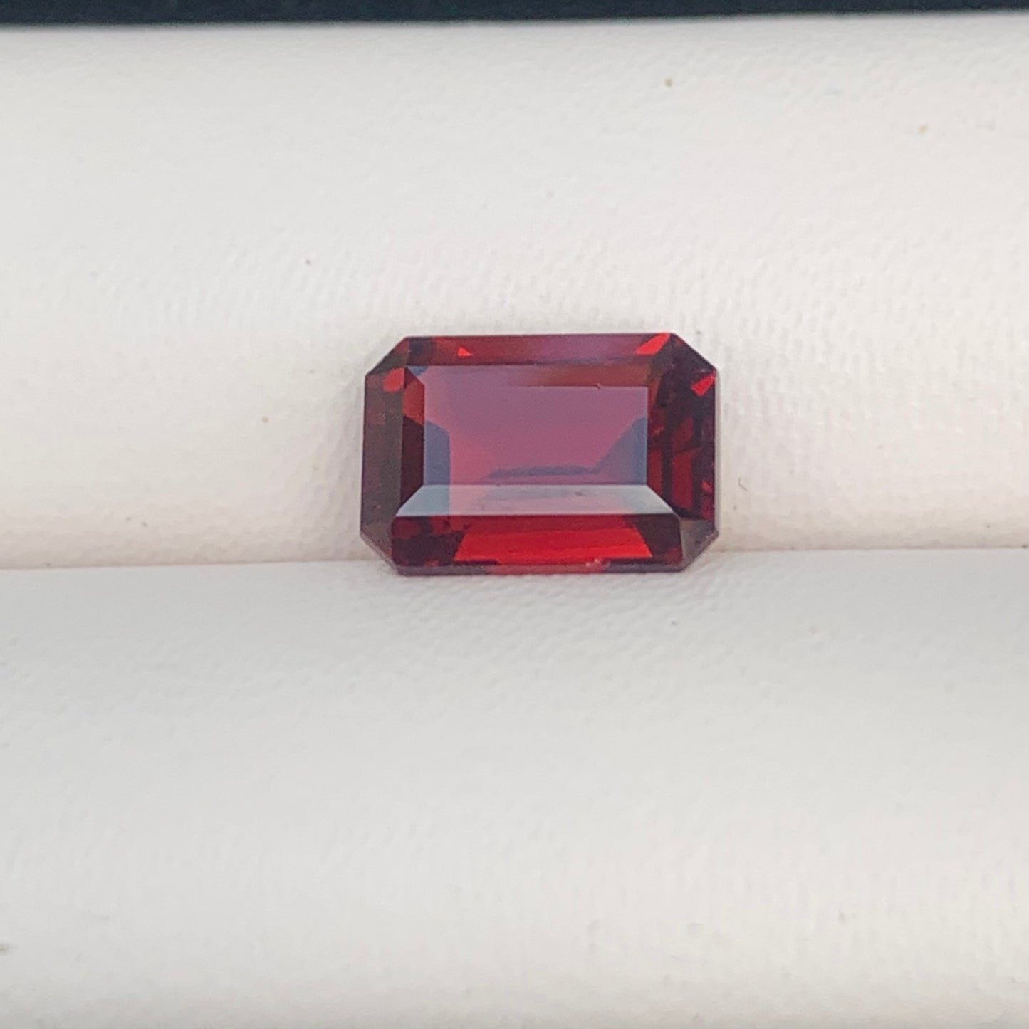 3.98 Ct Natural Malaya Garnet  | Pyrope Spessatine Garnet | Rectangular Shape