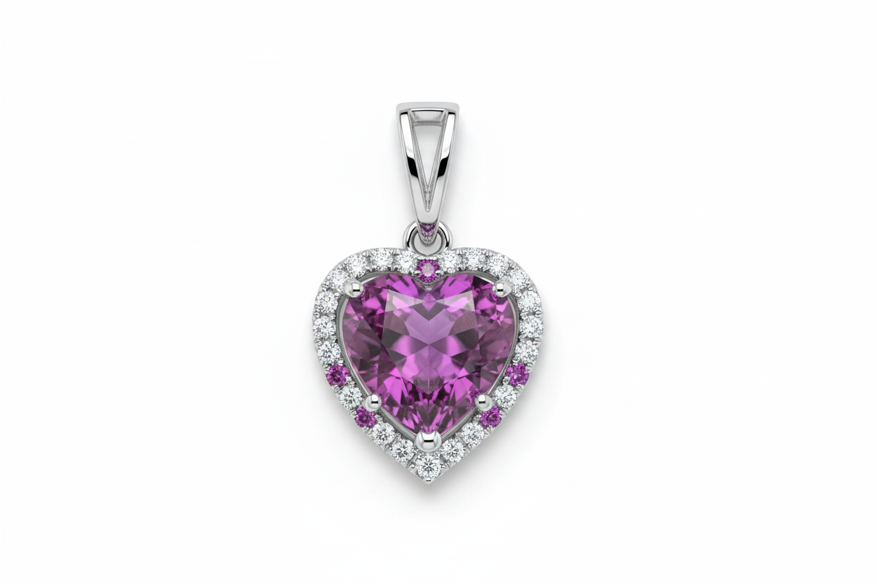 Unheated Purple Sapphire 1.47 ct Heart – Sri Lanka