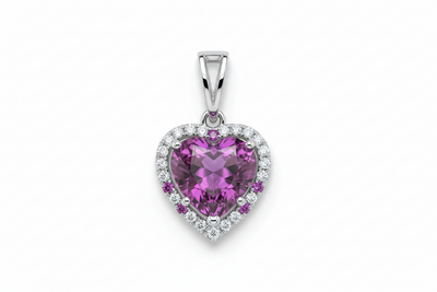 Unheated Purple Sapphire 1.47 ct Heart – Sri Lanka