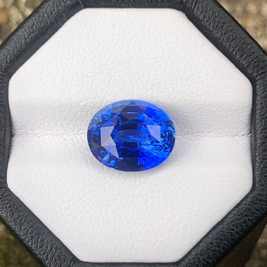 5.54 Ct Flawless Cornflower Blue Sapphire | Ceylon Origin Blue Sapphire