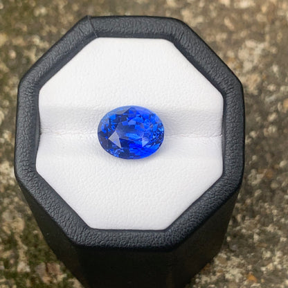 5.54 Ct Flawless Cornflower Blue Sapphire | Ceylon Origin Blue Sapphire