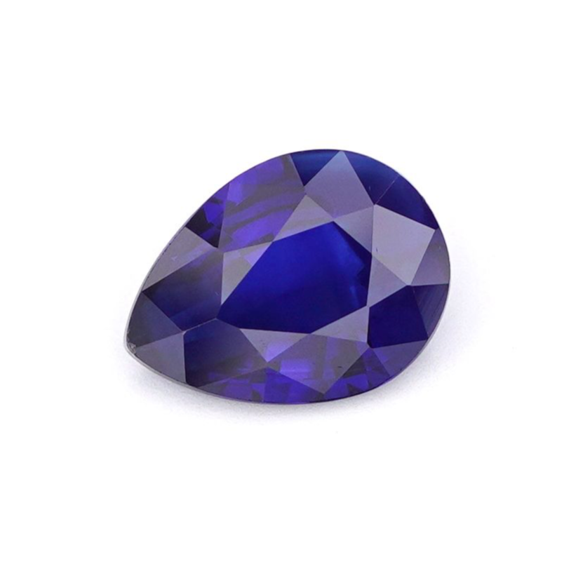 Natural Royal Blue Sapphire 1.21 Ct - Elegant Pear Cut