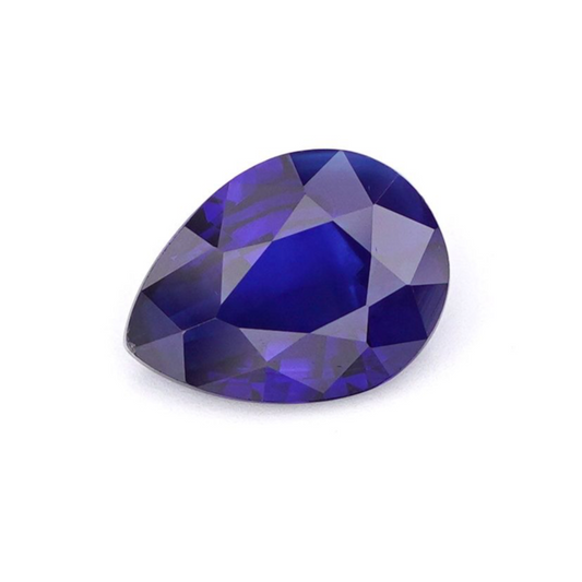 Natural Royal Blue Sapphire 1.21 Ct - Elegant Pear Cut