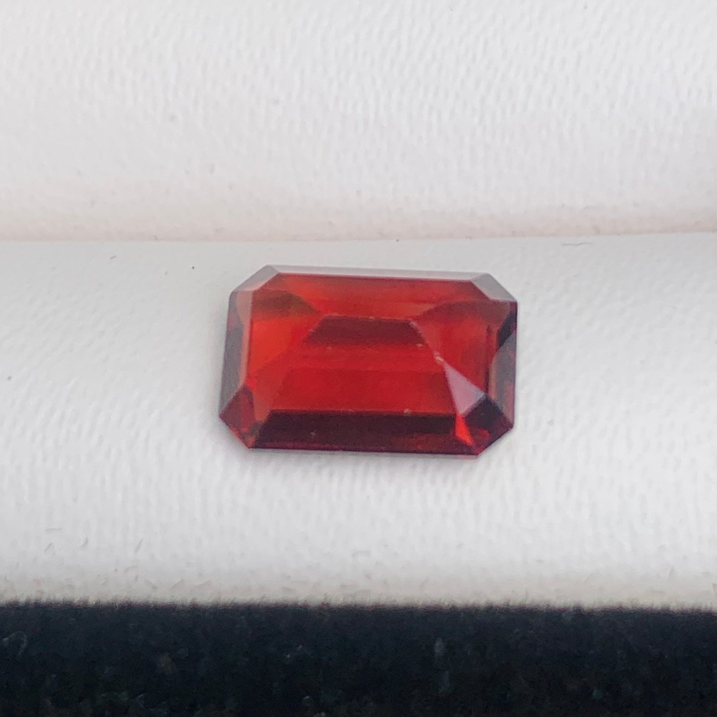 3.98 Ct Natural Malaya Garnet  | Pyrope Spessatine Garnet | Rectangular Shape