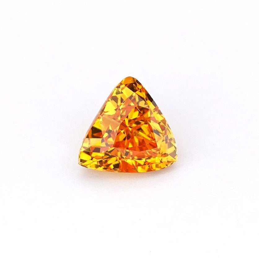 Golden Yellow Sapphire  1.02 Ct - Trilliant Shape – Natural Corundum - Sri Lanka Origin