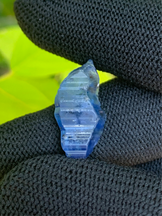 Rare Sapphire Crystal 13.92ct - Natural Hexagonal Crystal - Sri Lanka Origin - Healing Crystal