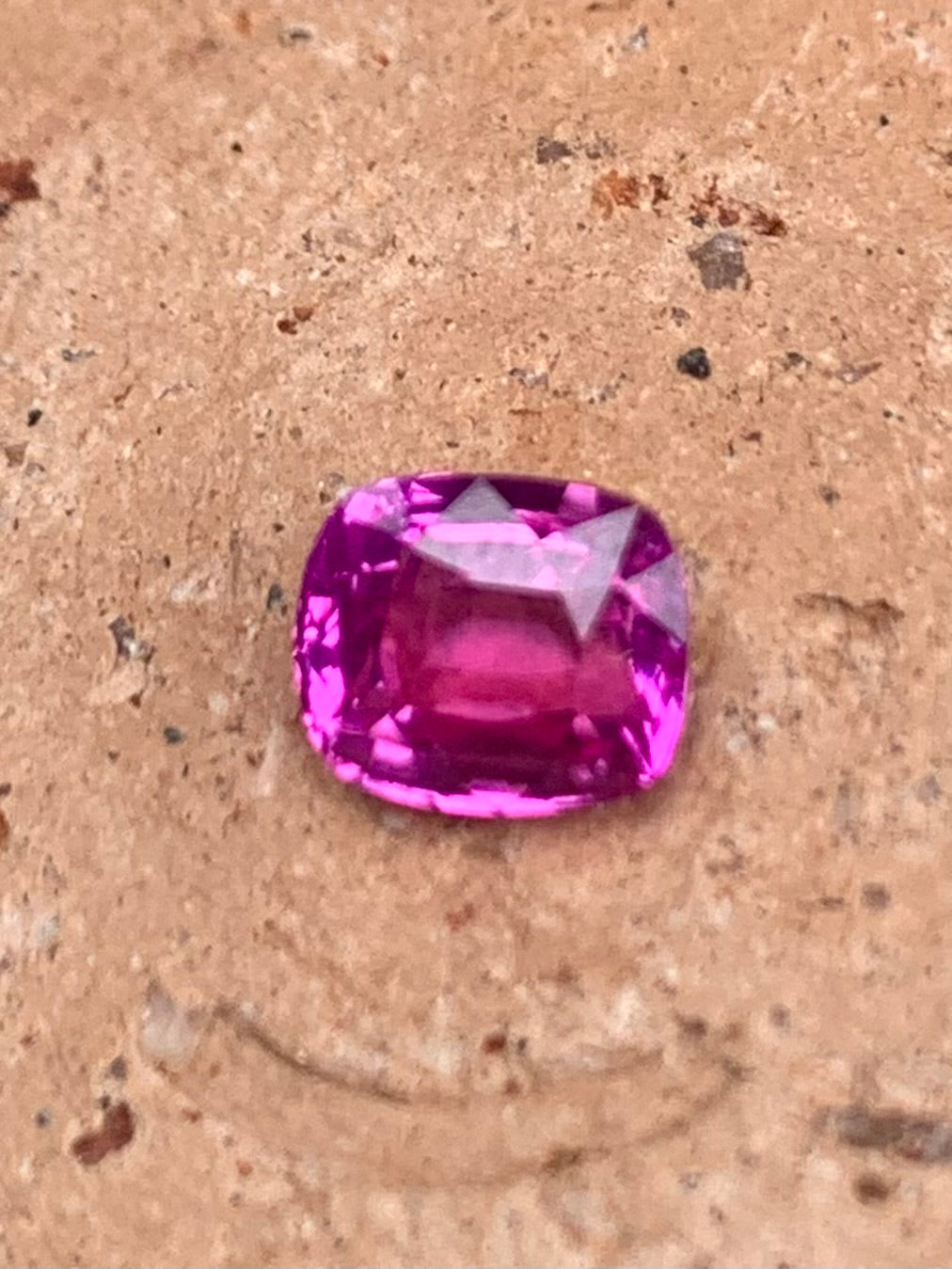 Unheated Hot Pink Sapphire 1.35 ct Cushion – Sri Lanka