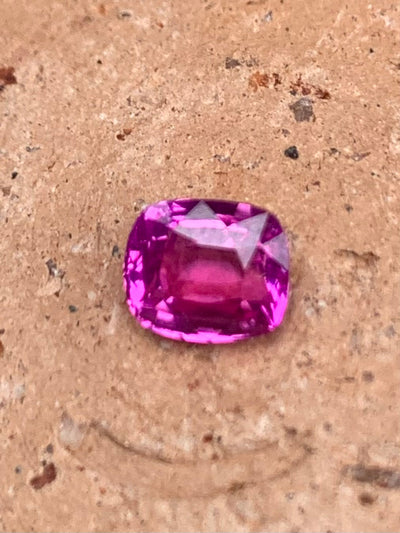 Unheated Hot Pink Sapphire 1.35 ct Cushion – Sri Lanka