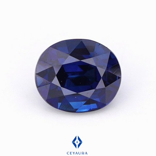1.55ct Natural Royal Blue Sapphire – Oval shaped- VVS Clarity